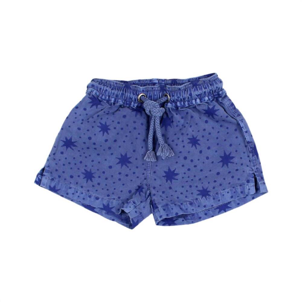 NEW BÚHO kid's stars swim trunks in blue